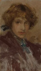 Studie af en piges hoved og skuldre, 189697.