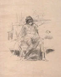 Den draperede figur siddende, 1893.