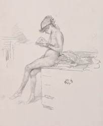 Den lille nøgenmodellæsning, 1890.
