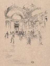 The Long Gallery, Louvre, 1894.