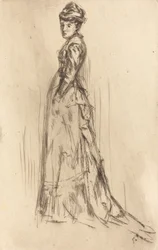 Silkekjolen, ca. 1873.
