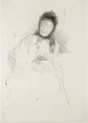 Ufærdig skitse af Lady Haden, 1895