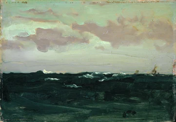 Violet and Blue: Among the Rollers, ca. 1893 (olie på panel)