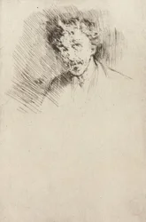Whistler med den hvide lås, 1879.