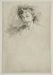 Whistler med den hvide lås, 1879.