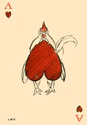 Den korpulente Chanticleer, fra hjertenes es, 1910.