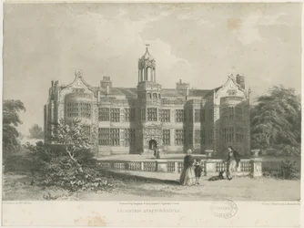 Ingestre Hall: lithograph, nd [c 1844] dani