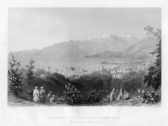Beirut, den gamle trolovelse, Syrien, 1841.