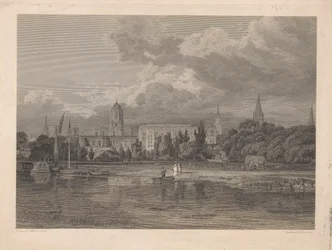 Sydudsigt over Christ Church osv. fra Engene