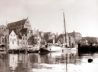 Kanalbåde, Dordrecht, Holland, 1898