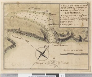 bl.a. En plan for havnen i St Johns i Newfoundland