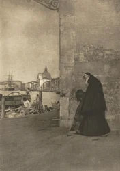 Kameraarbejde: En franciskaner, Venedig, 1904.