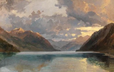 Vierwaldstättersee (olie på papir)