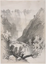 Skitser hjemme og i udlandet: Falls of Terni, 1830.
