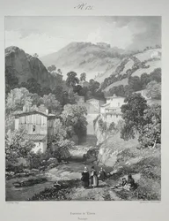 Maleriske og romantiske rejser i det gamle Frankrig. Auvergne: Thiers vandfald