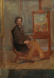 Ensor ved sit staffeli