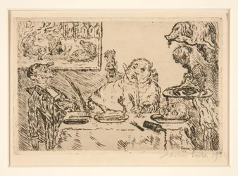 La gourmandise (Gluttony), fra porteføljen Les p?ch?s capitaux (Dødssynderne)