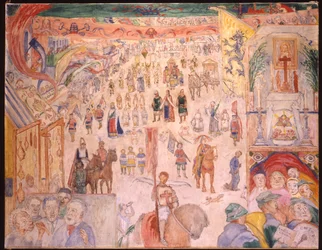 Processionen af Saint Godelieve af Ghistelles; La Procession de Sainte Godelieve a Ghistelles