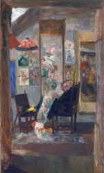 Skelet med chinoiseries omkring