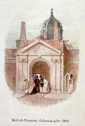 British Museum, indgangsport, 1848