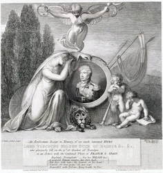 Ikonisk tegning til minde om vores afdøde helt Lord Viscount Horatio Nelson (1758-1805)