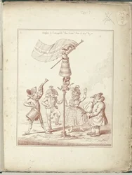 Titelprent af serie Hollandia Regenerata, 1795 Hollandia Regenerata (titel på objekt) Hollandia Regenerata (serietitel)