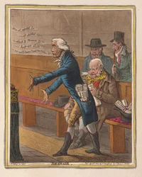 Fortvivlelse, pub. 1802 (håndfarvet gravering)
