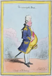 For at forbedre racen, skitseret i Wirtemberg, udgivet af Hannah Humphrey i 1796 (håndfarvet radering)