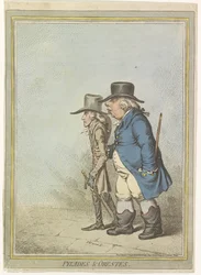Karikatur af William V, 1797 Pylades & Orestes (titel på objekt)