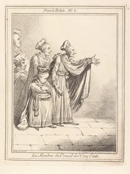 Medlemmerne af De Femhundredes Råd. Franske dragter nr. 3