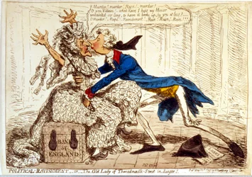 "Politisk voldtægt - eller den gamle dame i Threadneedle Street i fare!"
