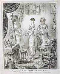 Progress of the Toilet, or Dress Completed, udgivet af Hannah Humphrey i 1810