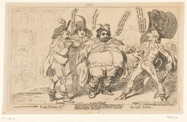 Spotprent på Charles Fox, 1788 Kong Henrik IV. Den sidste scene (titel på objekt)