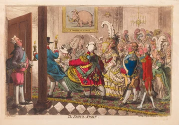 Brudenatten, pub. 1797 (håndfarvet gravering)