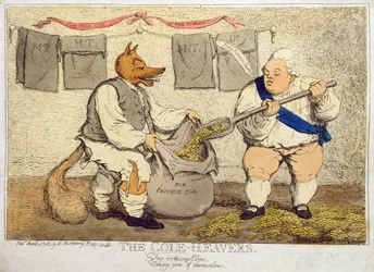 The Cole-Heavers, udgivet af William Humphrey i 1783 (håndfarvet radering)