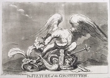 The Vulture of the Constitution, udgivet af Hannah Humphrey i 1789