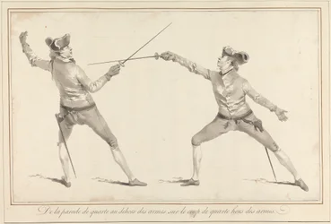 Fra Quarte Parry Out of Arms til Quarte Blow Out of Arms