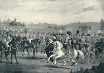 Gennemgang af 1. Livgarde og 8. Husarer, 4. juni 1842, 1842 1909