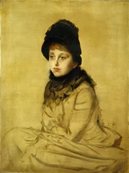 Et portræt af Kathleen Newton, 1877