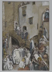 A Woman Cries Out in the Crowd, illustration fra The Life of Our Lord Jesus Christ, 1886-94 (wc over grafit på papir)