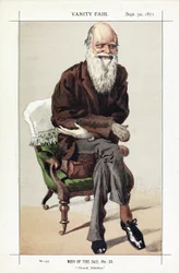 Charles Darwin, Men of the Day, nr. 33, Natural Selection, fra Vanity Fair, udg. 1871