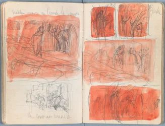 Sider fra et album med Sketches for The Life of Our Lord Jesus Christ, slutningen af 1880
