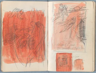 Sider fra et album med Sketches for The Life of Our Lord Jesus Christ, slutningen af 1880