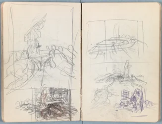 Sider fra et album med Sketches for The Life of Our Lord Jesus Christ, slutningen af 1880