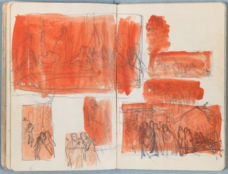Sider fra et album med Sketches for The Life of Our Lord Jesus Christ, slutningen af 1880