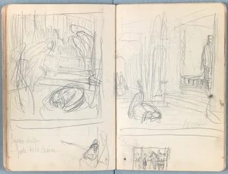 Sider fra et album med Sketches for The Life of Our Lord Jesus Christ, slutningen af 1880