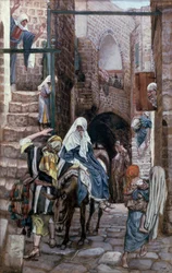 St. Joseph søger logi i Betlehem, illustration til The Life of Christ, ca. 1886-94