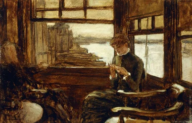 Studie for den fortabte søn i det moderne liv: Afgangen, ca. 1881