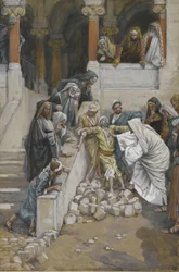 Den blinde og stumme mand besat af djævle, illustration fra Vor Herre Jesu Kristi liv (wc over grafit på papir)