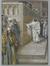 Hjørnestenen, illustration fra Vor Herre Jesu Kristi liv, 1886-94 (wc over grafit på papir)